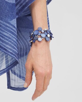 Blue Shell Magnetic Bracelet