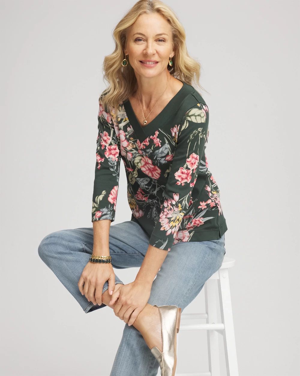 Pima 3/4 Sleeve Tee