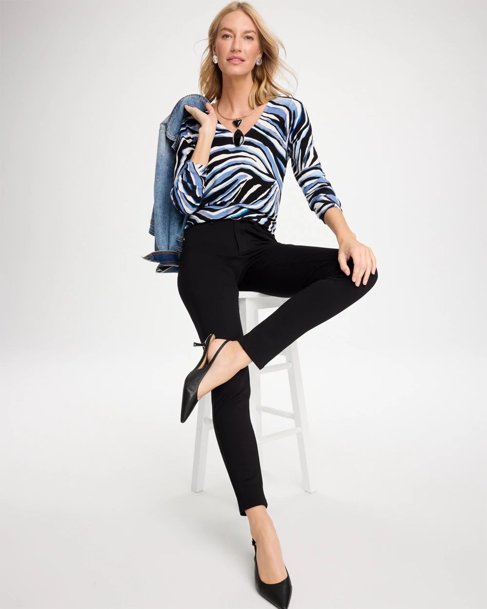Ponte Five Pocket Skinny Pants