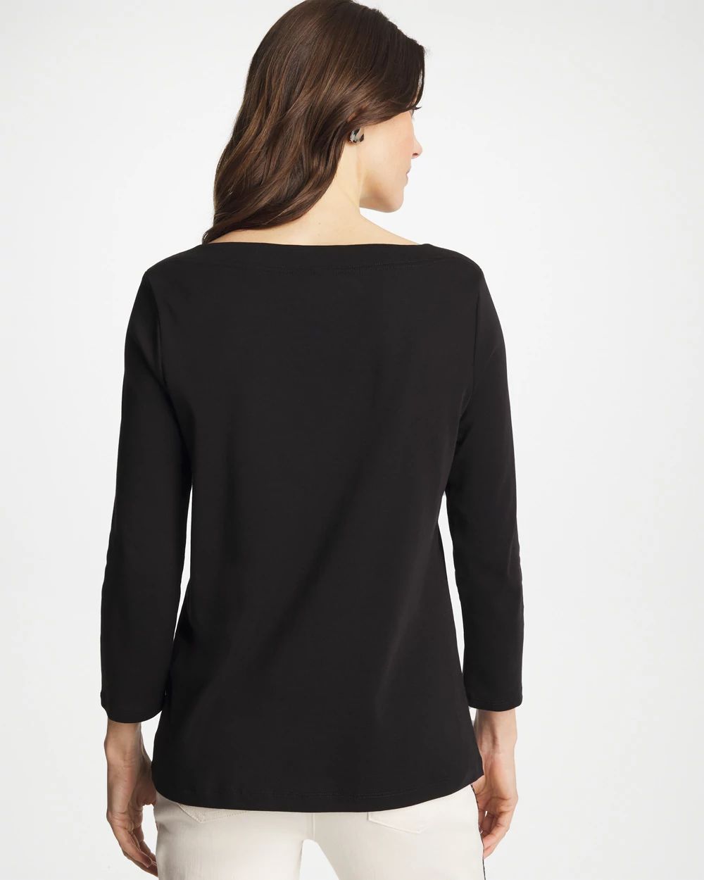 Pima 3/4 Sleeve Tee click to view larger image.