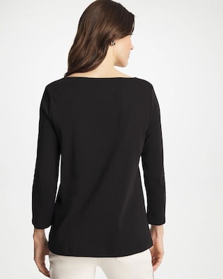 Pima 3/4 Sleeve Tee click to view larger image.