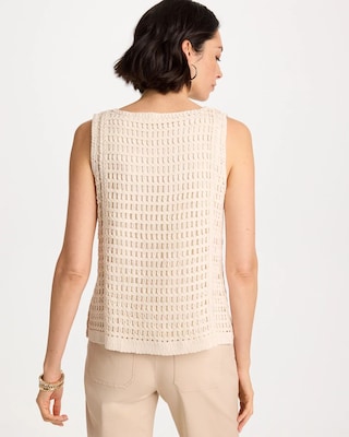 Crochet Sequin Tank click to view larger image.