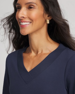 Pima Cotton 3/4 Sleeve Tee click to view larger image.