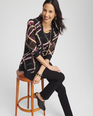 Plaid Mesh Cardigan click to view larger image.