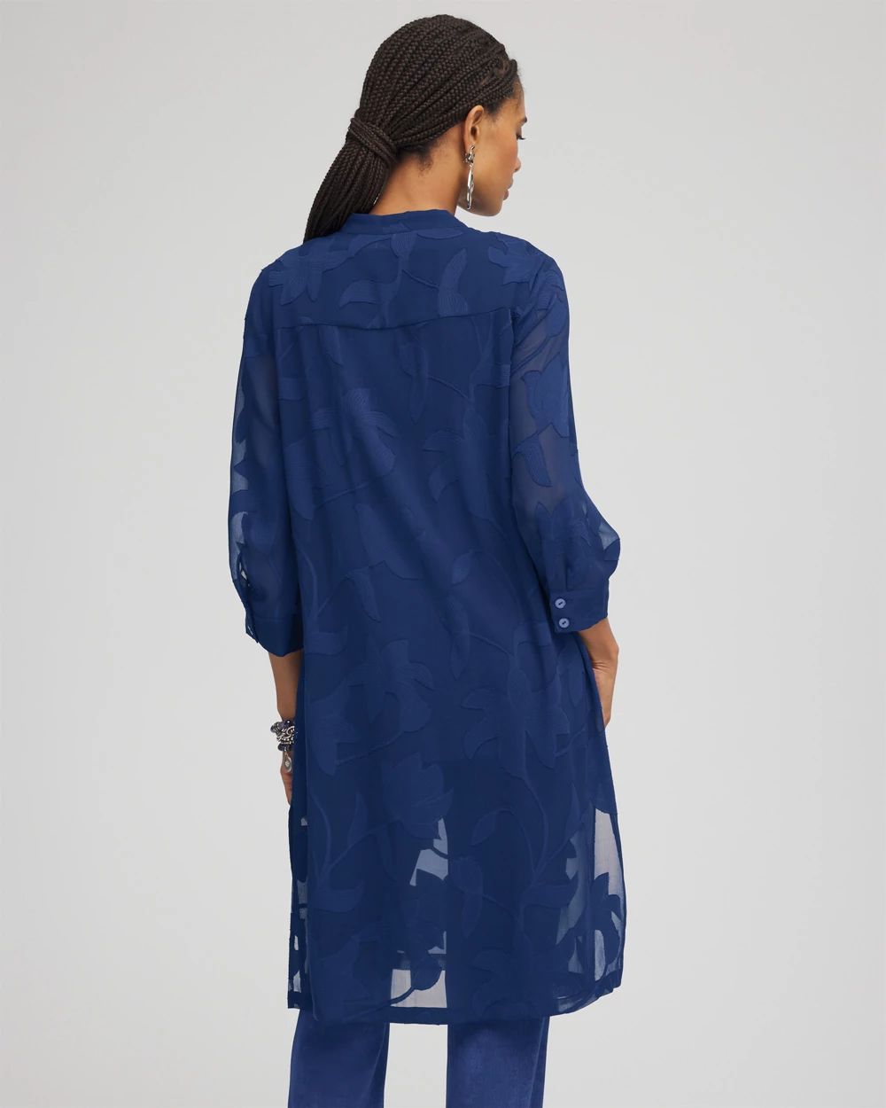 Travelers™ Collection Sheer Jacquard Topper