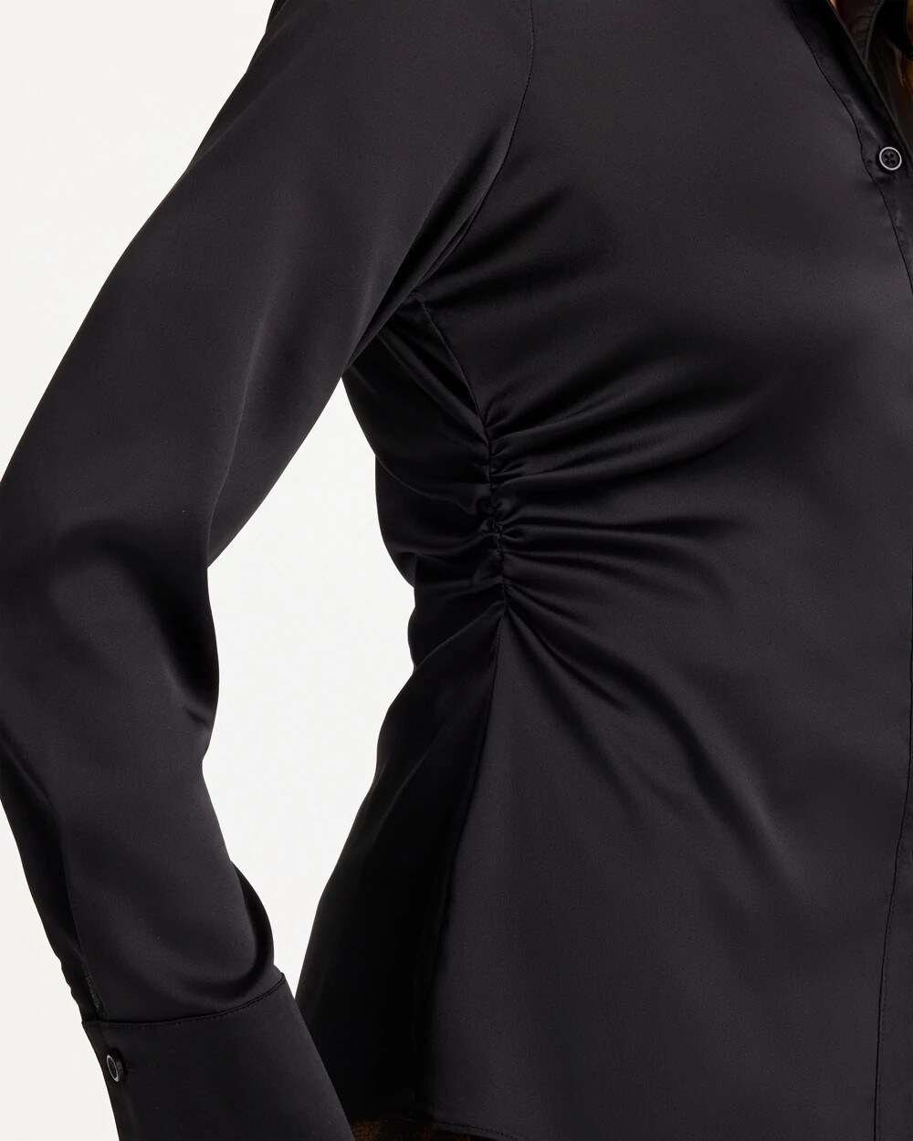 Satin Twill Collared Shirt
