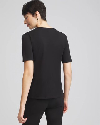 3D Ruffle Front Tee