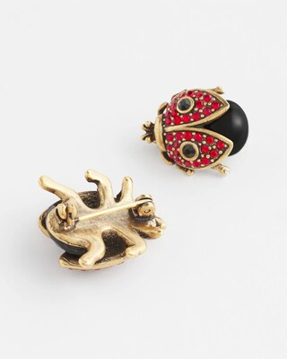Pair of Two Ladybug Brooches click to view larger image.