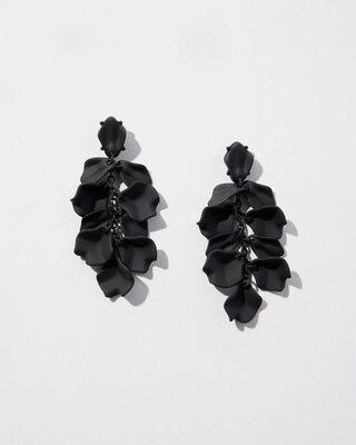 Black Cluster Earrings