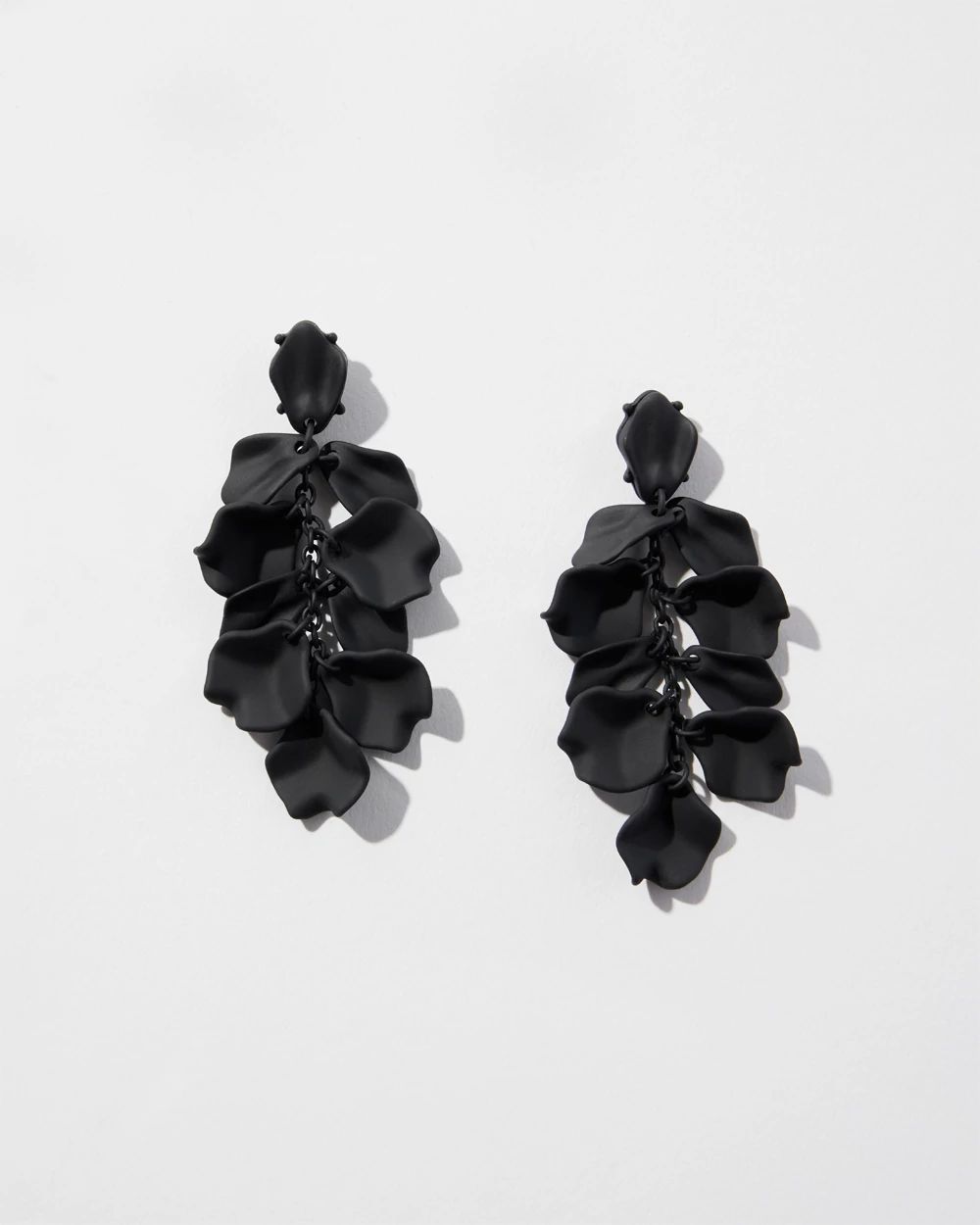 Black Cluster Earrings