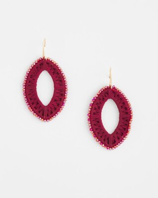 No Droop® Berry Faux Suede Earrings