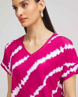 Zenergy® V-neck Tie Dye Tee