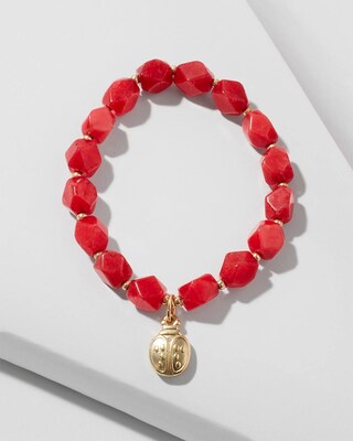 Ladybug Drop Off Stretch Bracelet