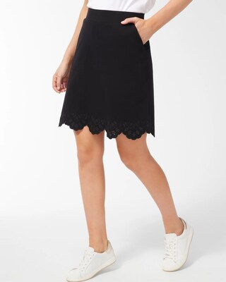 Zenergy Embroidered Hem Skort