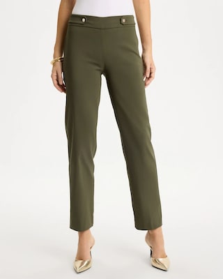 Brigitte™ Tab Straight Ankle Pants click to view larger image.
