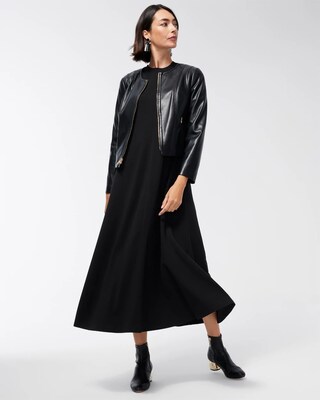 Ponte A-line Maxi Dress