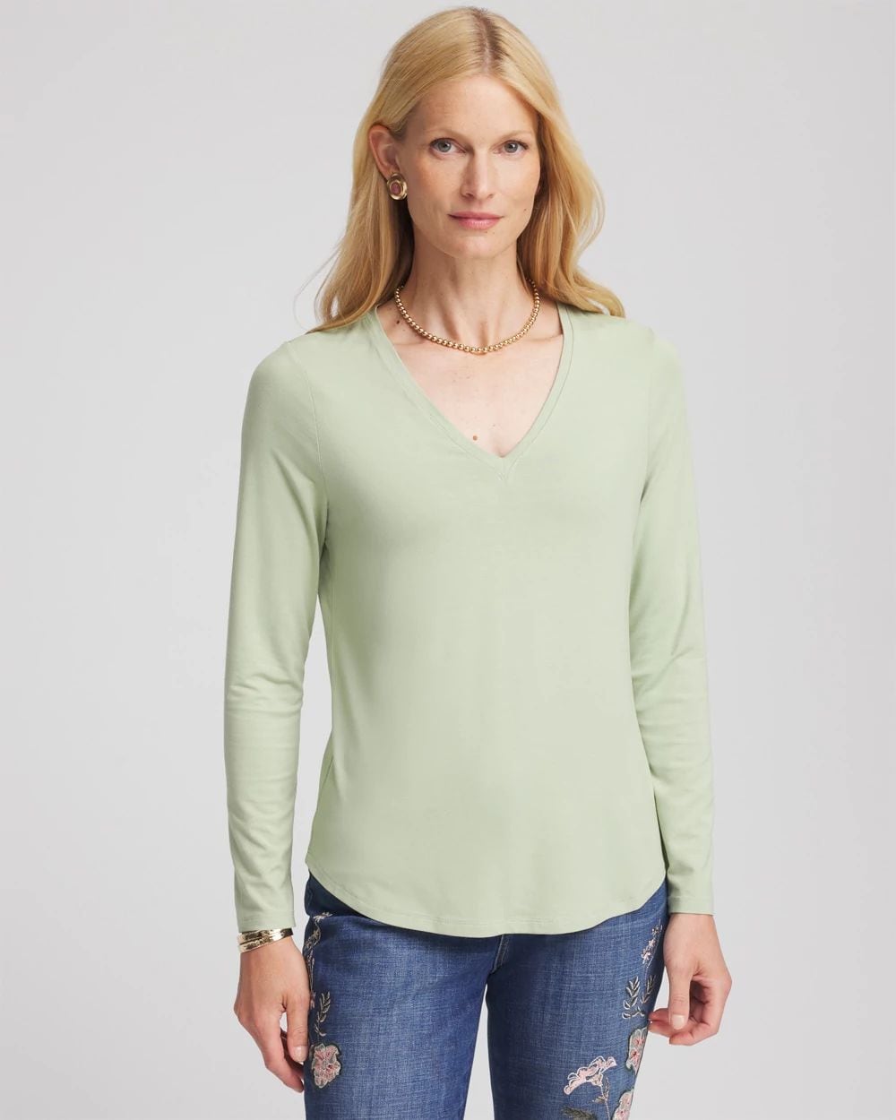 Touch of Cool™ V-Neck Layering Tee