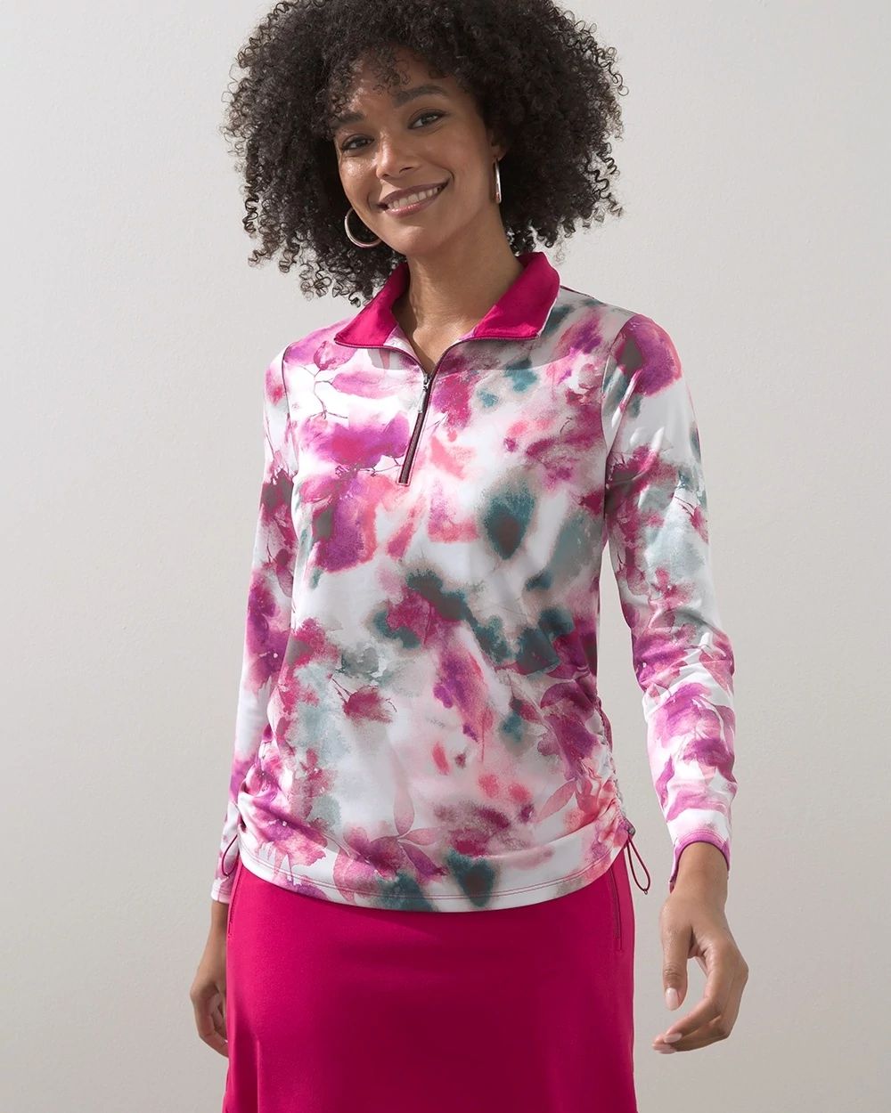 Zenergy UPF Leaves Bungee Pullover