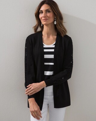 Spun Rayon Stitched Cardigan