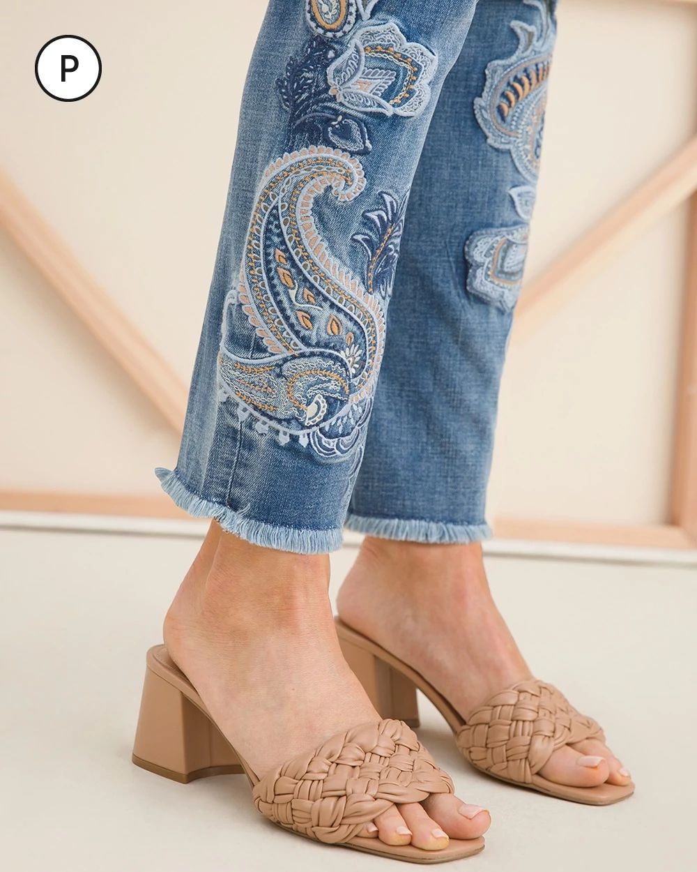 So Slimming Petite Embellished Jeans