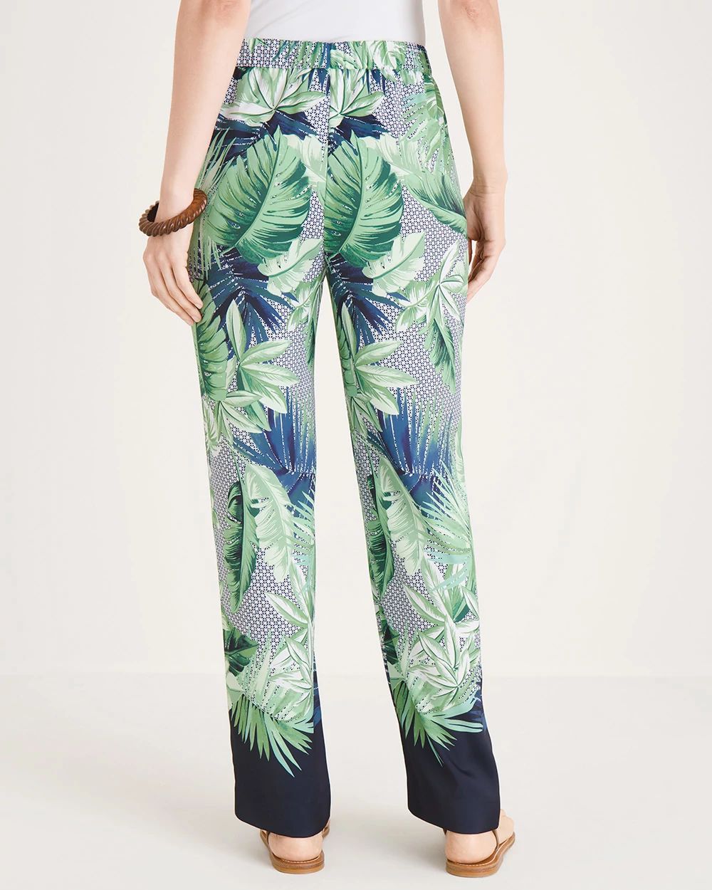 Palm-Print Pants