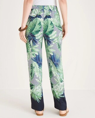 Palm-Print Pants