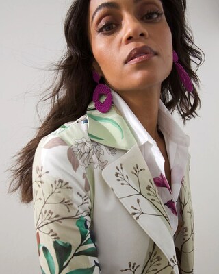 Floral Cotton Canvas Topper