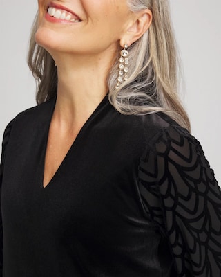 Art Deco Velvet Burnout Top click to view larger image.