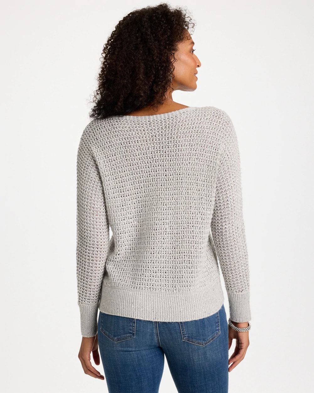Sequin Embellished Pullover Sweater