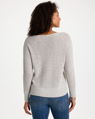 Sequin Embellished Pullover Sweater click to view larger image.