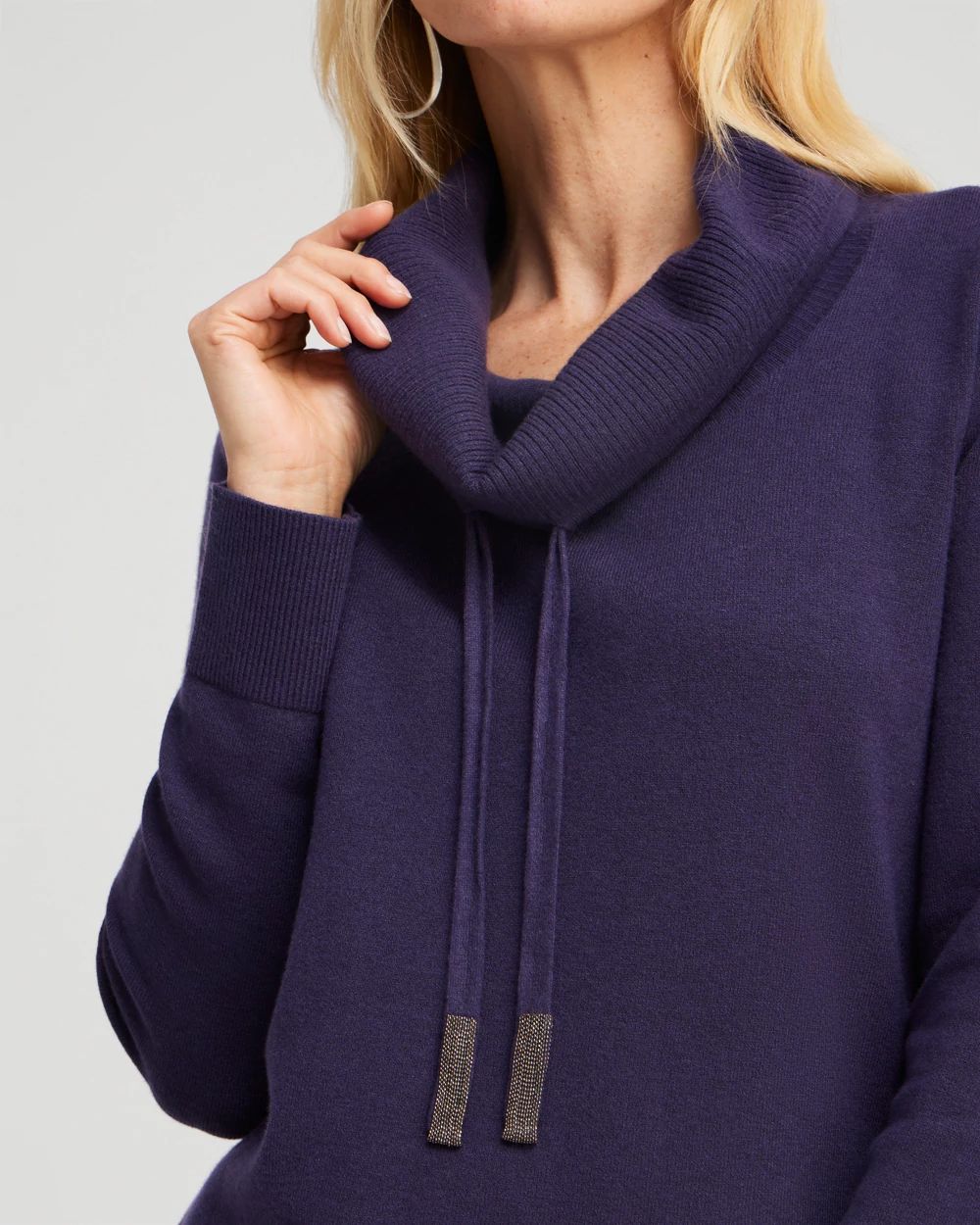 Zenergy Luxe® Cashmere Blend Cowl Sweater