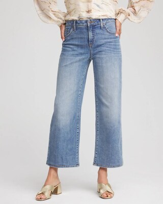 Girlfriend Cropped Wide-Leg Jean
