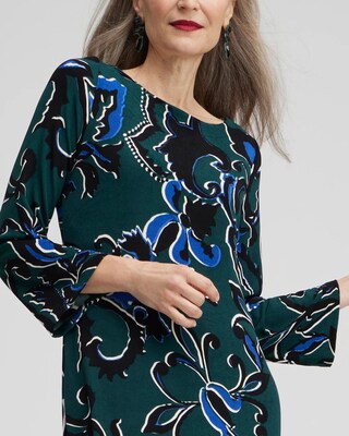 Travelers Floral Bell Sleeve Dress