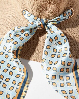 Ribbon Trim Sun Hat