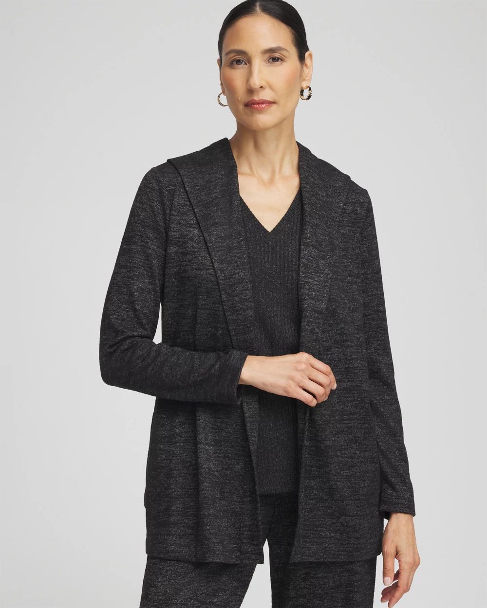 Zenergy® Soft Essentials Long Hooded Cardigan