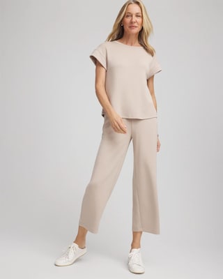 Zenergy® Sueded Scuba Cropped Pants