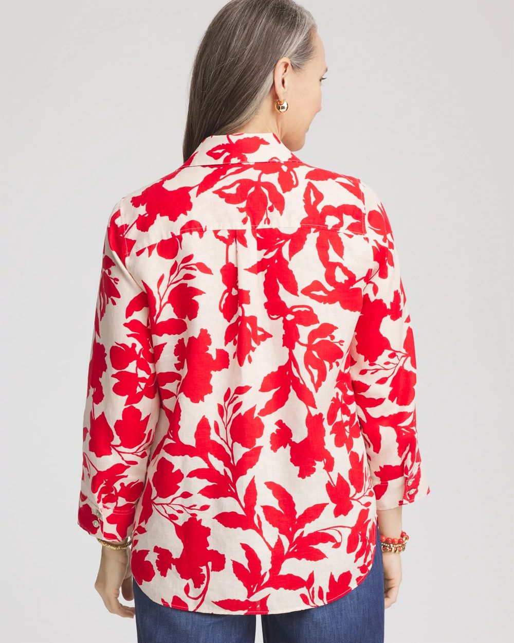 No Iron™ Floral Linen Shirt