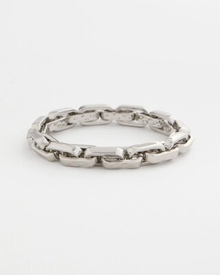Silver Link Stretch Bracelet