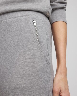 Zenergy® Scuba Heathered Tapered Ankle Pants click to view larger image.