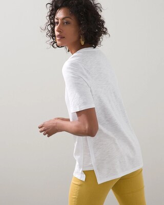 Cotton Slub Side Vent Tee