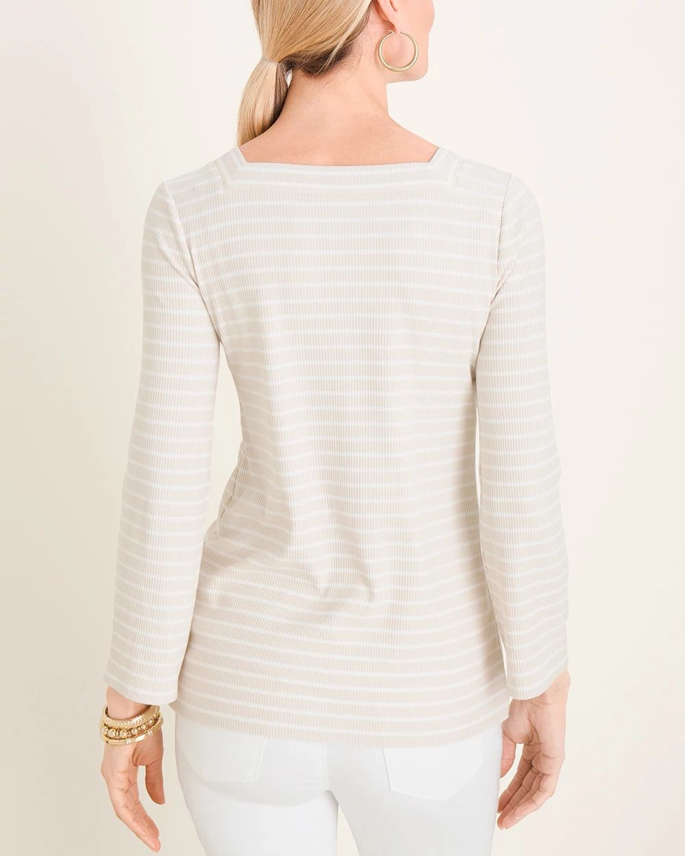 Striped Ribbed Top