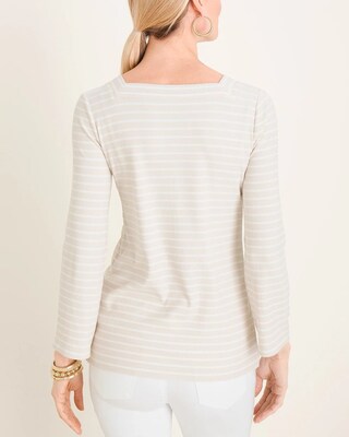 Striped Ribbed Top