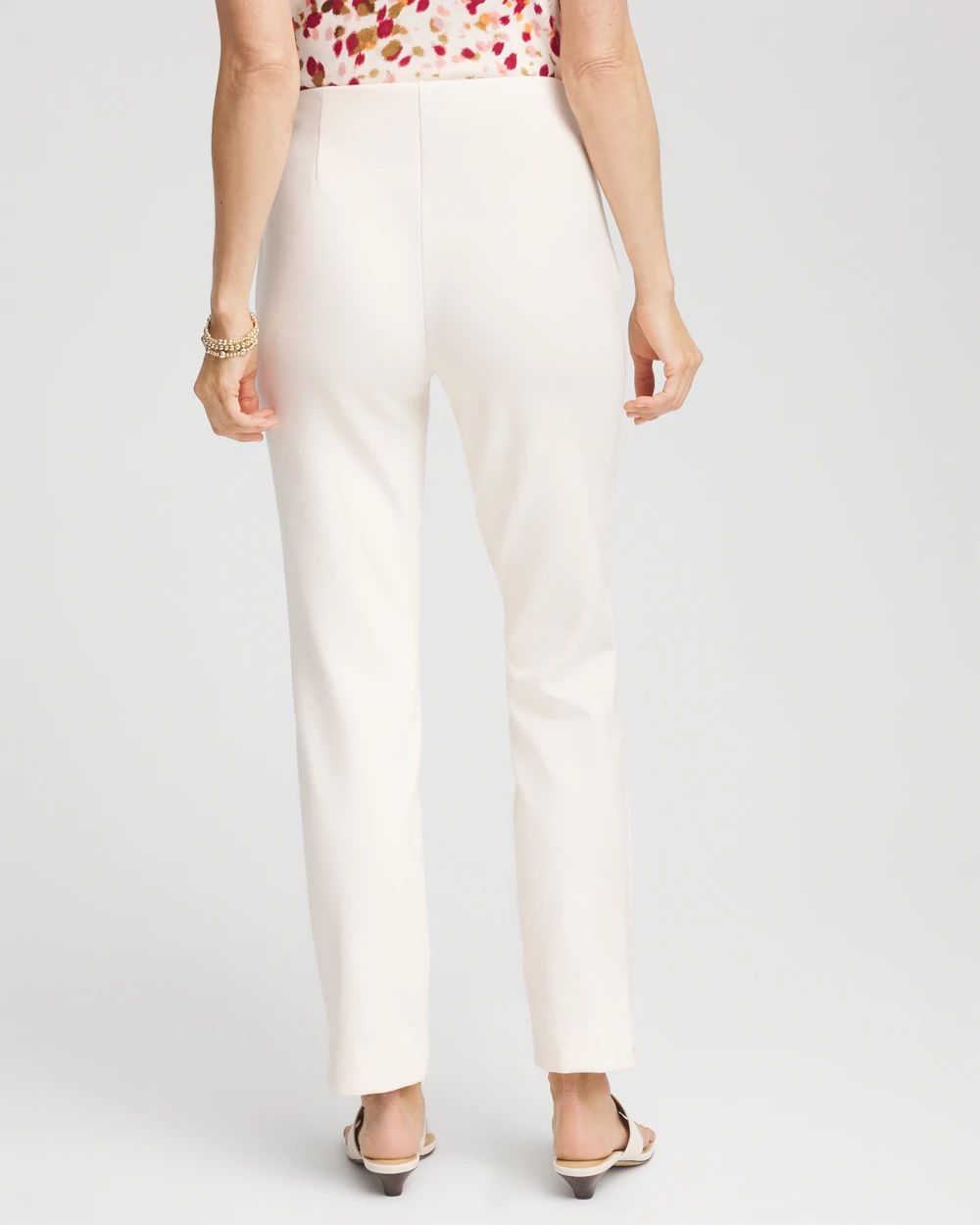 Juliet Ponte Trim Detail Ankle Pants