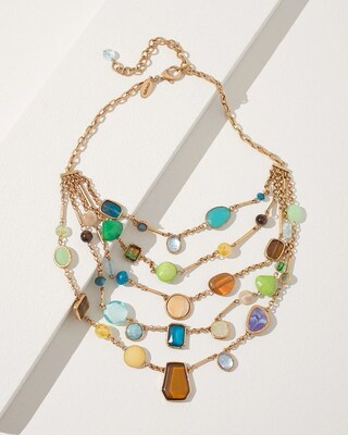 Short Multistrand Necklace