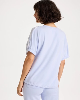 Zenergy® Striped Gauze Lounge Shirt click to view larger image.