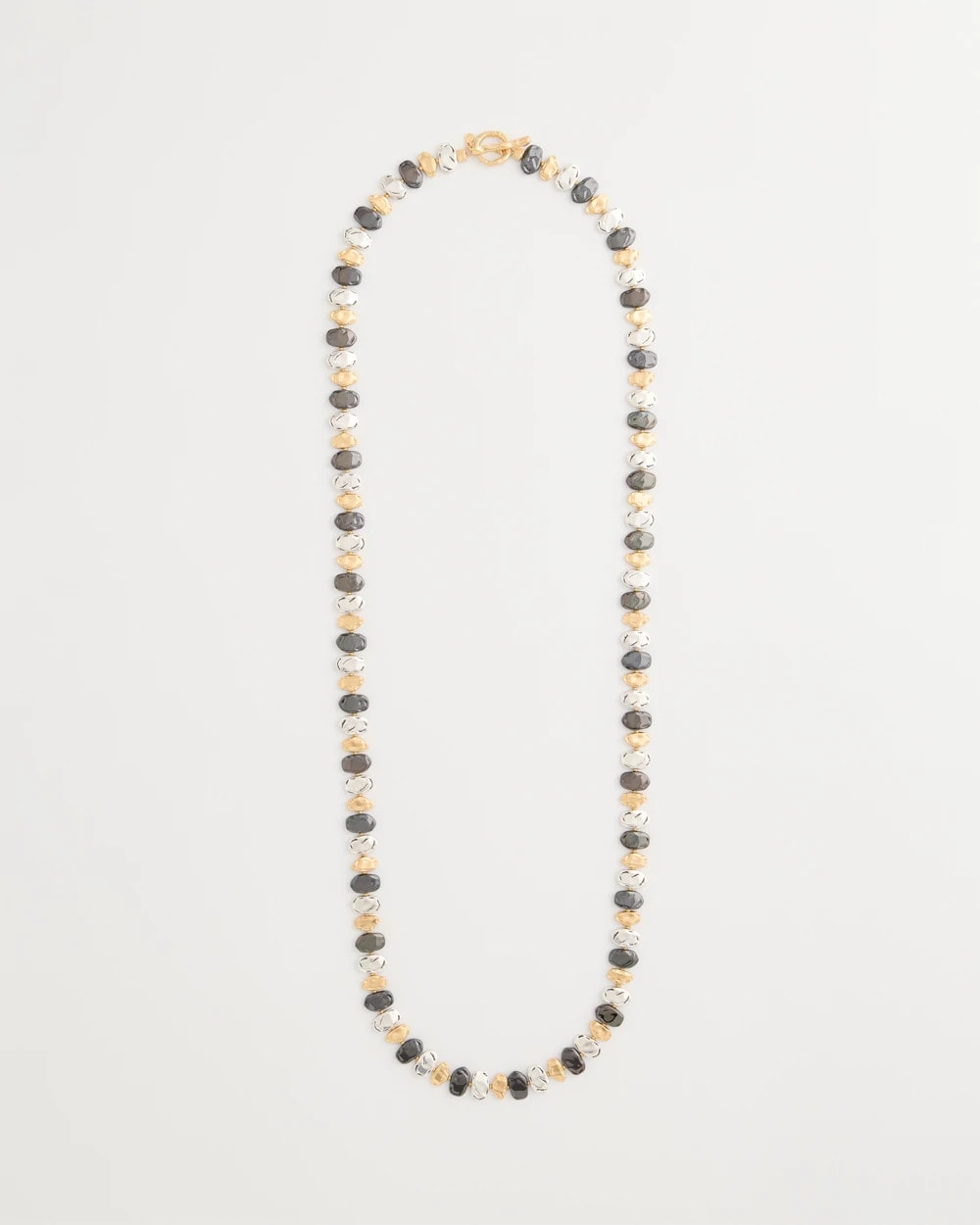 Tri-Tone Single-Strand Necklace