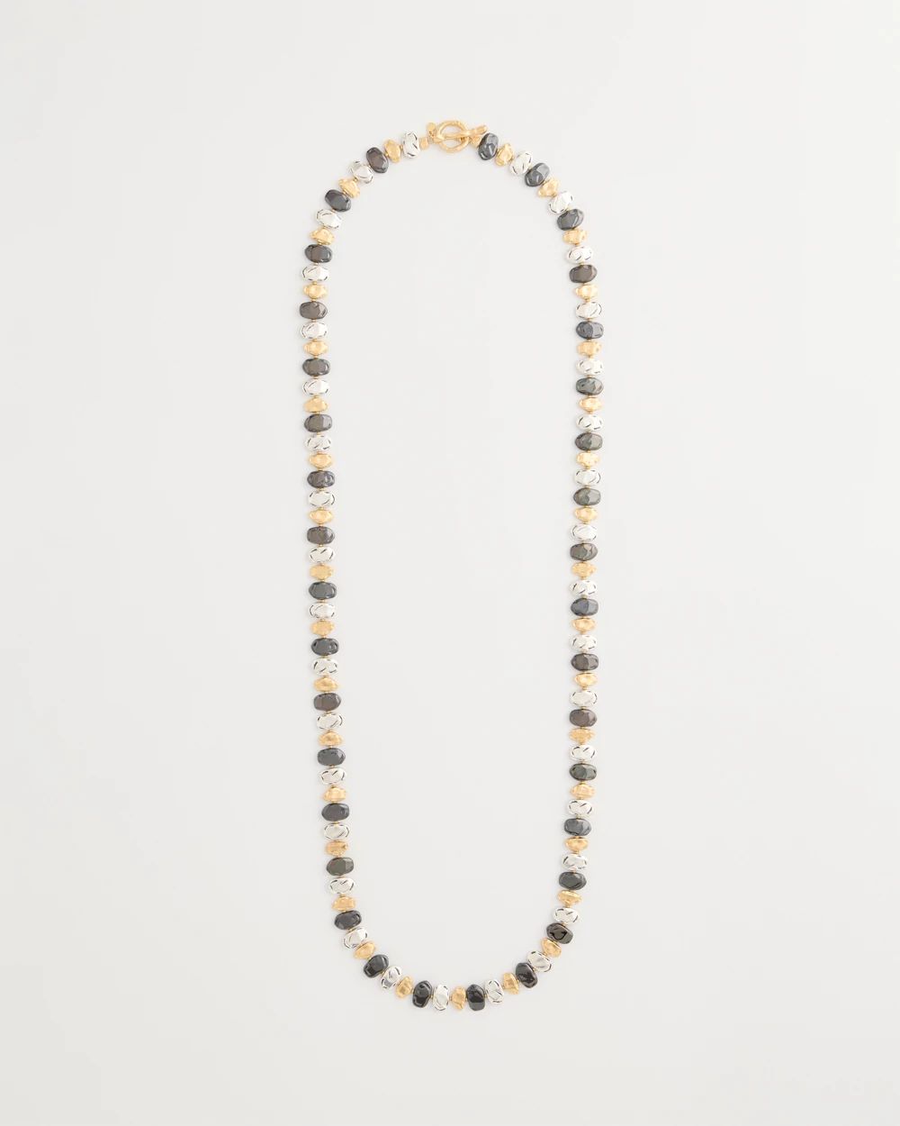 Tri-Tone Single-Strand Necklace