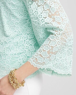 Scalloped Hem Lace Top click to view larger image.