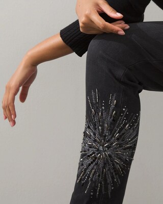Embellished Girlfriend Ankle Jeans