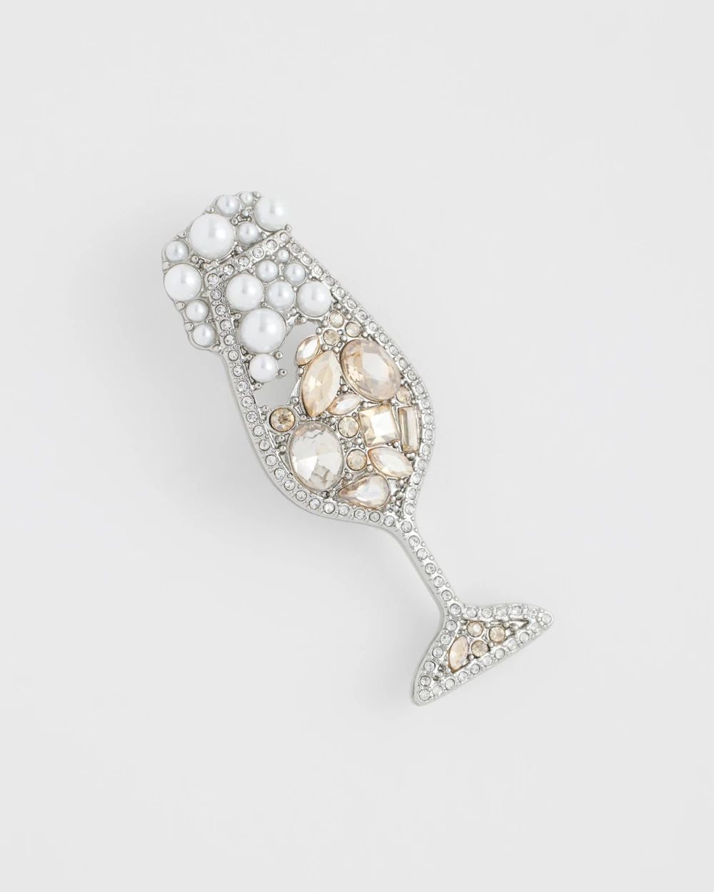 Champagne Glass Brooch
